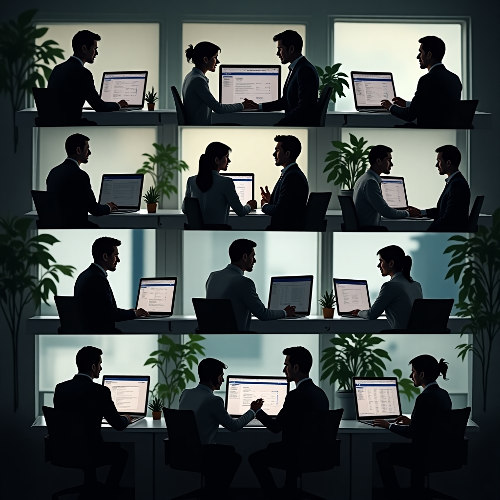 Equipo realizando auditoría técnica